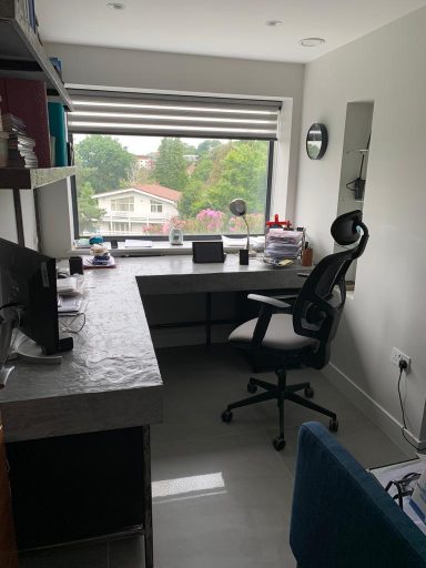 Home Office, constructed using MDF and coated with Creative Microcement Medium